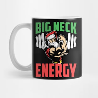 Big Nick Energy Santa Gym Fitness Weight Lifting Christmas Mug